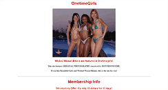 Desktop Screenshot of onetimegirls.com
